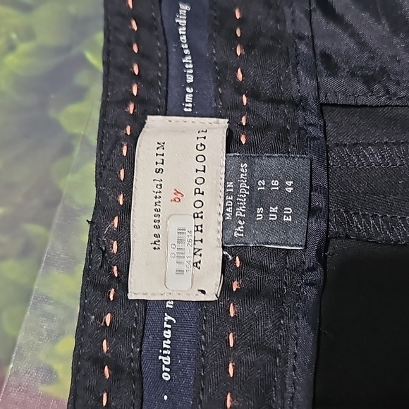 Anthropologie High Waisted Black Pants Size 12 - Picture 3 of 5